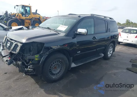 2008 Nissan Armada Se z USA, uszkodzony, nr VIN 5N1BA08D28N631582